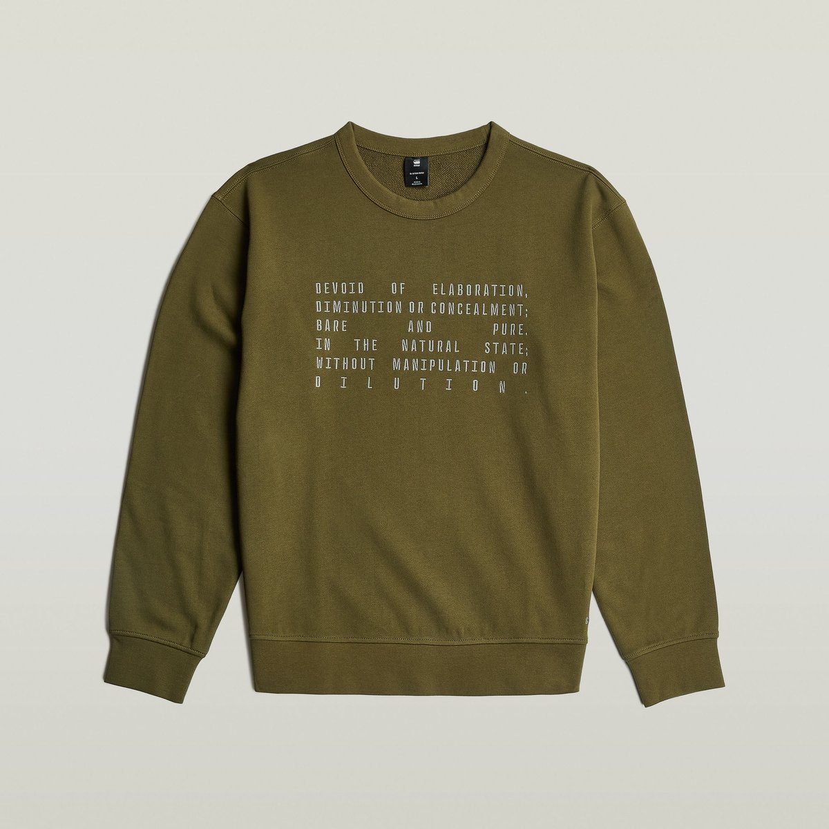 G-Star Text graphic r sw Heren Sweaters Olijf