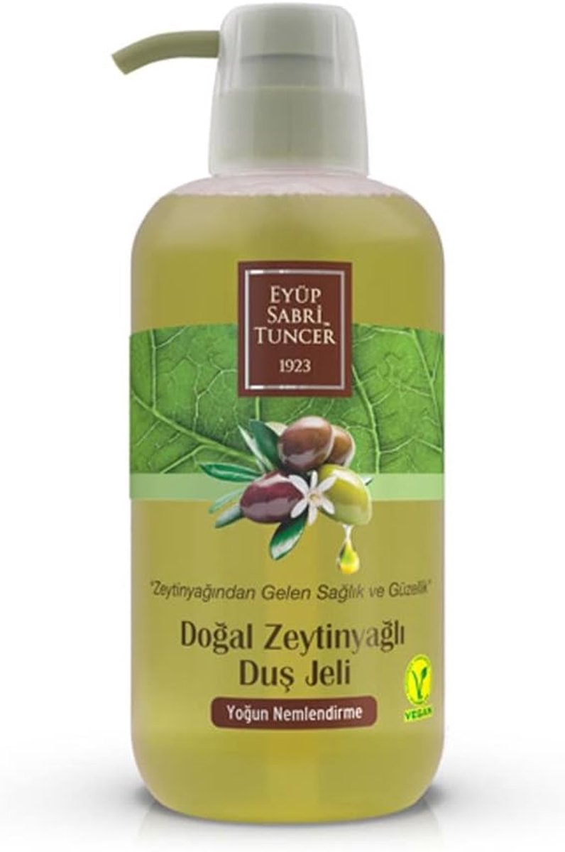 EYUP SABRI TUNCER Olijfolie douchegel natuur/veganistisch PET 600 ml GLUTEN FREE