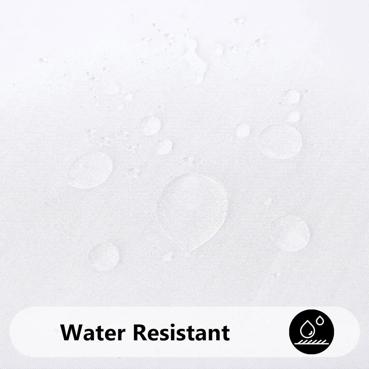 Rechthoekig Tafelkleed Polyester Afwasbaar Waterbestendig voor Binnen en Buiten Wit