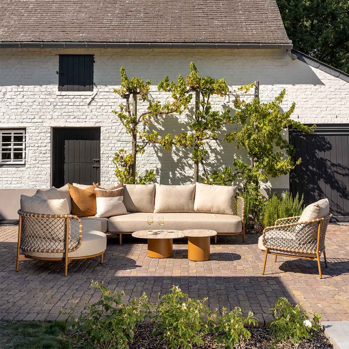 4 Seasons Outdoor Martinique loungebank 3-delig - amber