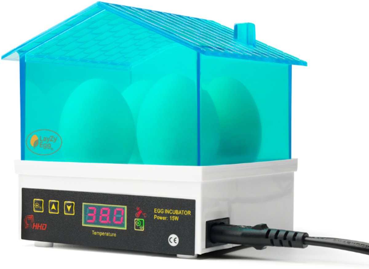 LayZyEgg® Mini Broedmachine / Broedkast – 4 Eieren – Ideaal voor Beginners & Kinderen – Eieren Uitbroeden – Incl. Nederlandse Handleiding