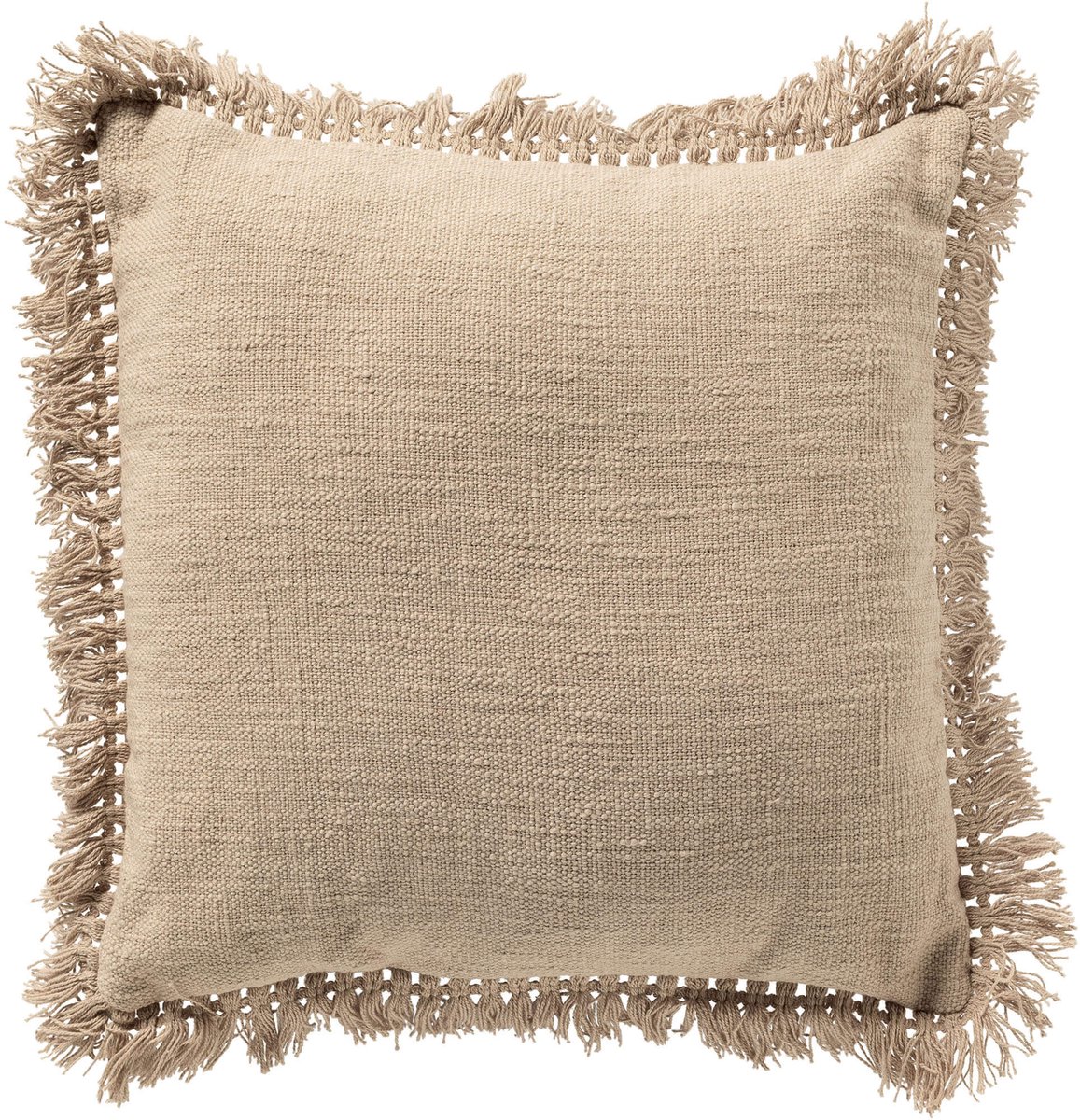 Dutch Decor JONNA - sierkussen 45x45 cm - gerecycled - katoen - Pumice Stone - beige - Inclusief binnenkussen - Luxe kussens voor woonkamer & bank