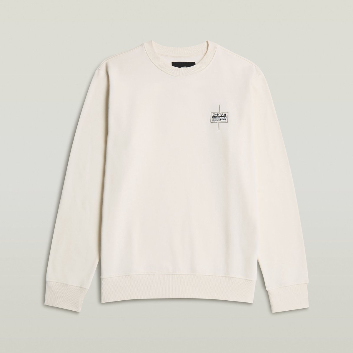 G-Star Logo r sw s Heren Sweaters Eggnog