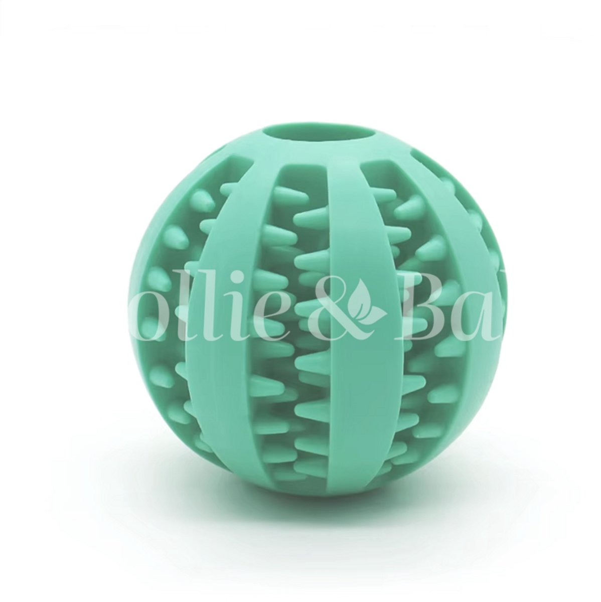 Beloningsbal - Snackbal Lekbal Voerbal - Interactief Spelen - Honden Speeltje - Tanden - Middelgrote en Grote Honden - Sterk - 7 Cm - Aqua