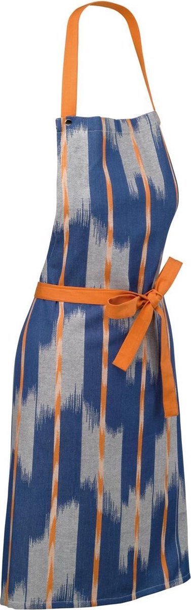 Keukenschort, Oranje / Blauw - Kela | Ethno
