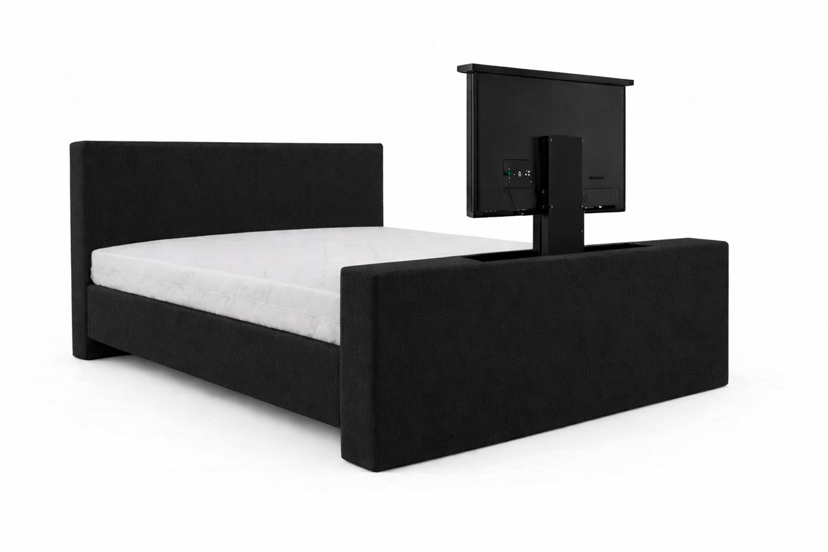 Soft Bedden Boxspring TV-Lift Sofia Élite – 2-Persoons – 160x210 cm – Zwart