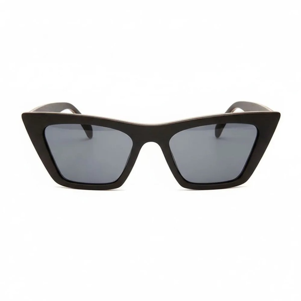 Wooda® Houten Zonnebril Cateye – Bruin Houtaccent – Gepolariseerd – Wooda Cami Gris