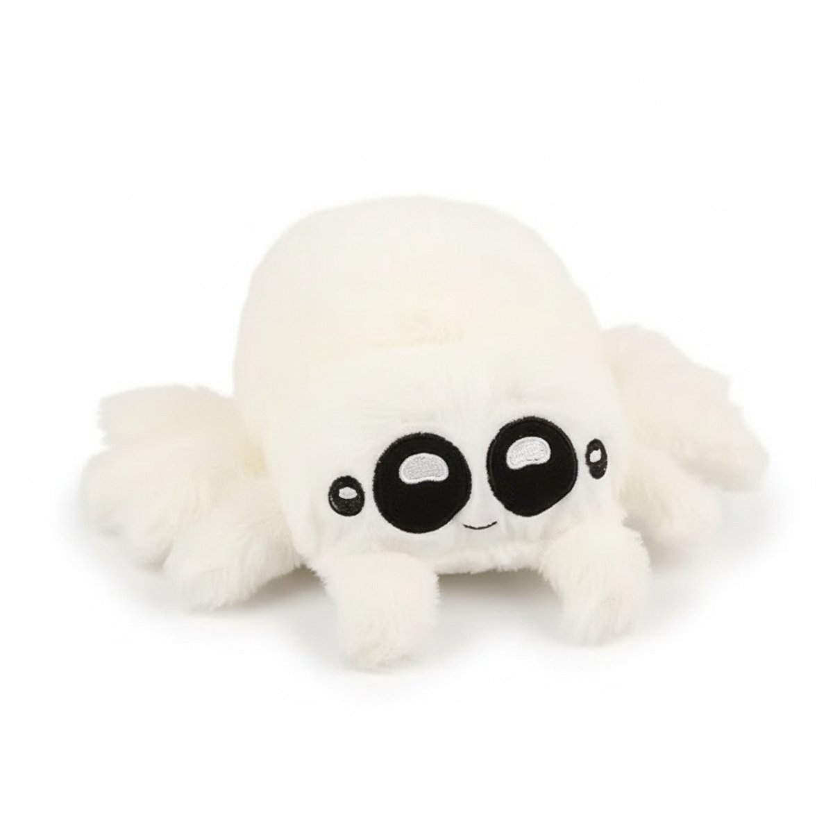Creasowl® - Kawaii Witte Knuffel Spin – Zachte Pluche Spinnetje, Origineel Cadeau voor Kinderen, Halloween & Verjaardag, Schattig Decoratief Speelgoed, Witte Knuffelspin, Knuffelbaar Pluche Speelgoed - Knuffeldier - Knuffelvriend - Dierenknuffel