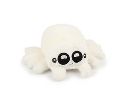 Creasowl® - Kawaii Witte Knuffel Spin – Zachte Pluche Spinnetje, Origineel Cadeau voor Kinderen, Halloween & Verjaardag, Schattig Decoratief Speelgoed, Witte Knuffelspin, Knuffelbaar Pluche Speelgoed - Knuffeldier - Knuffelvriend - Dierenknuffel