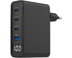 Gembird 4-Poorts 100W GaN USB PD Snellader - LCD Display - Universele Compatibiliteit