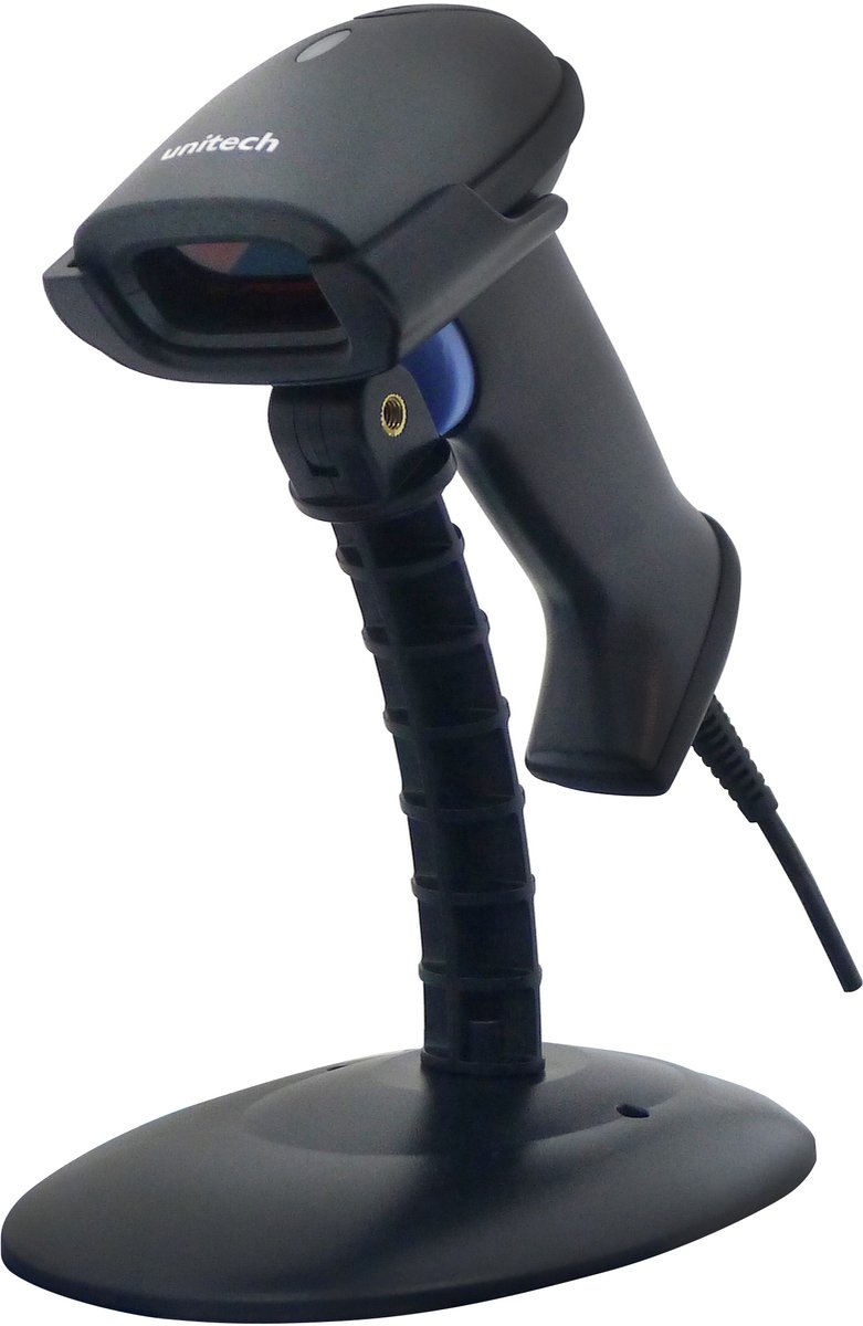 MS836 1D Laser Barcode Scanner with Auto-Sensing & Stand – Fast, Accurate, USB 1.9m