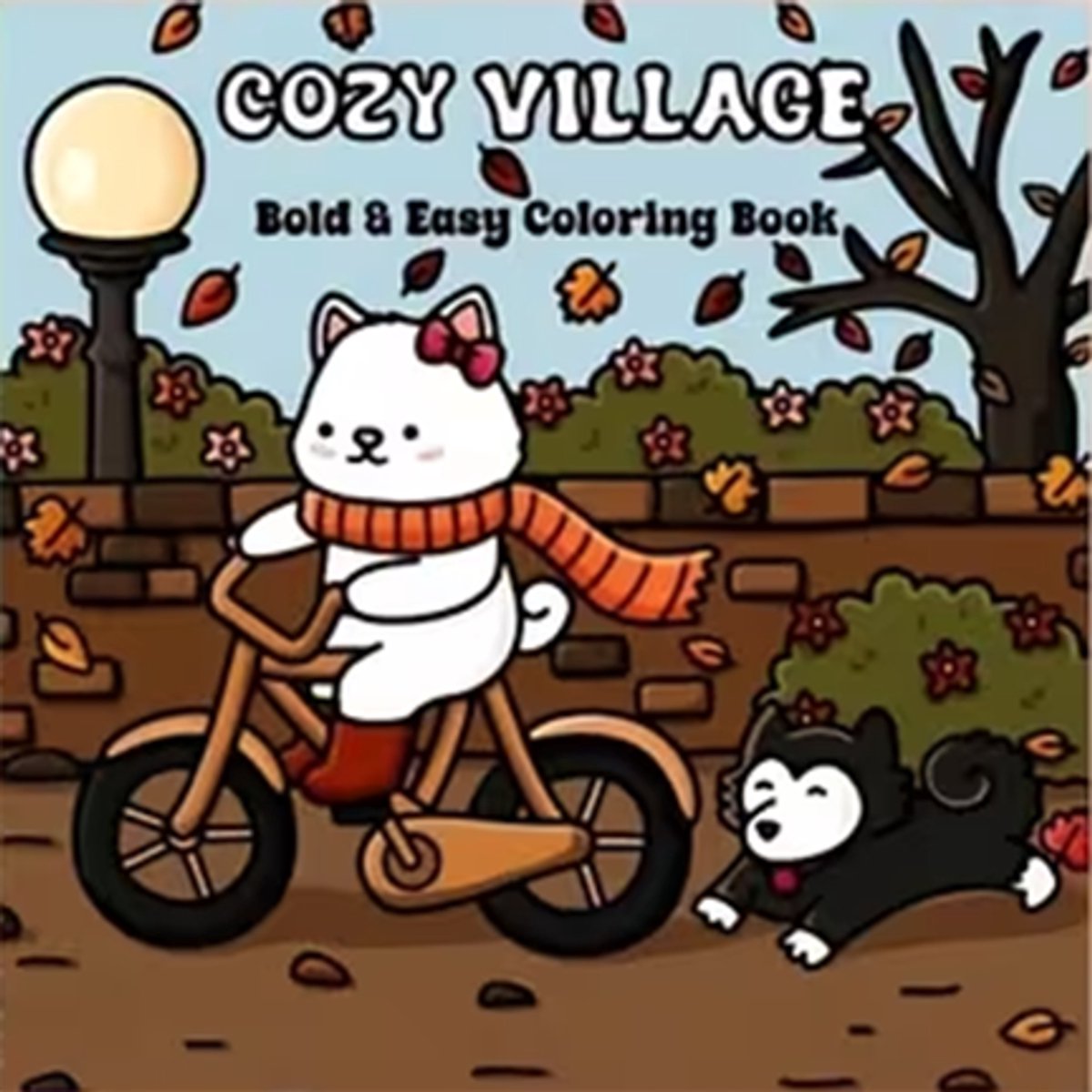 Cozy Village - Kleurboek voor alle leeftijden - 24 pagina's