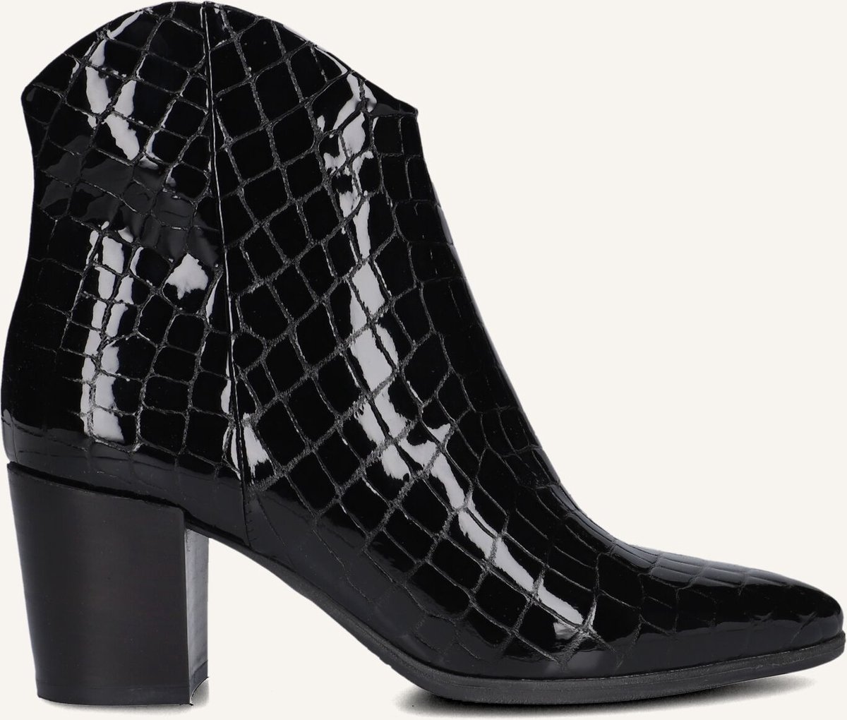 LINA LOCCHI At 152 Enkellaarsjes - Enkelboots met rits - Dames - Zwart - Maat 40