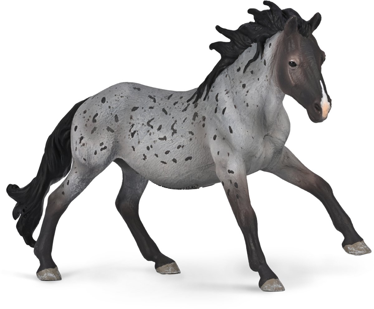 COLLECTA Figurine - Nokota Hengst Blauw Roan - (Xl) - Paarden - Handgeschilderd - Miniatuur