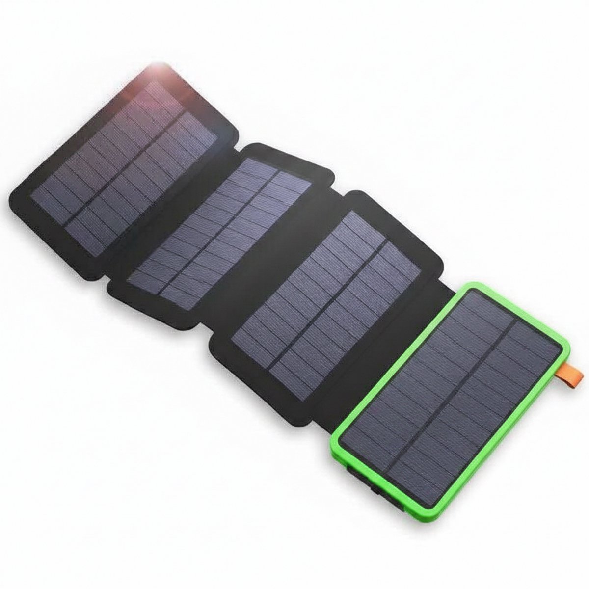Nood Powerbank met Groot Zonnepaneel 20.000mAh– Zonne-energie – Draadloos Opladen – LED Zaklamp – Outdoor Oplader