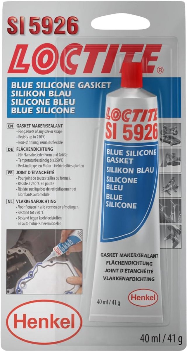 Flexibele Siliconen Vlakkenafdichting voor Flensafdichting 40ml Blauw