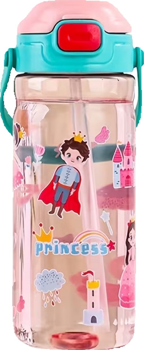 Drinkbeker met rietje - beker 550 ml - beker met rietje - drinkbeker kids