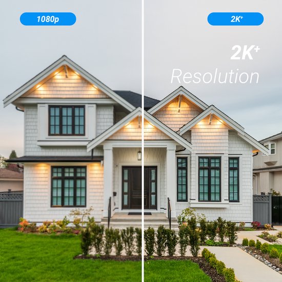 EZVIZ H6c Pro 3K Beveiligingscamera Binnen - 360° Pan & Tilt - Nachtmodus, Human Detection & Shape Detection - Wifi 6 - MicroSD & Cloud - 2 Pack van Merkloos — afbeelding 4
