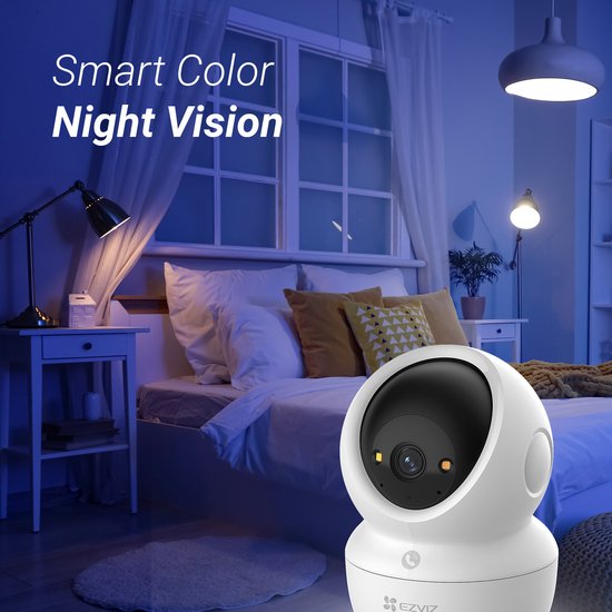 EZVIZ HB8 Pro 4K Kit Beveiligingscamera + H6C Pro 4K Binnencamera â€“ Incl. 5W Zonnepaneel 360Â° Pan & Tilt â€“ AI Detectie & Human Detection - Draadloos van Merkloos — afbeelding 4