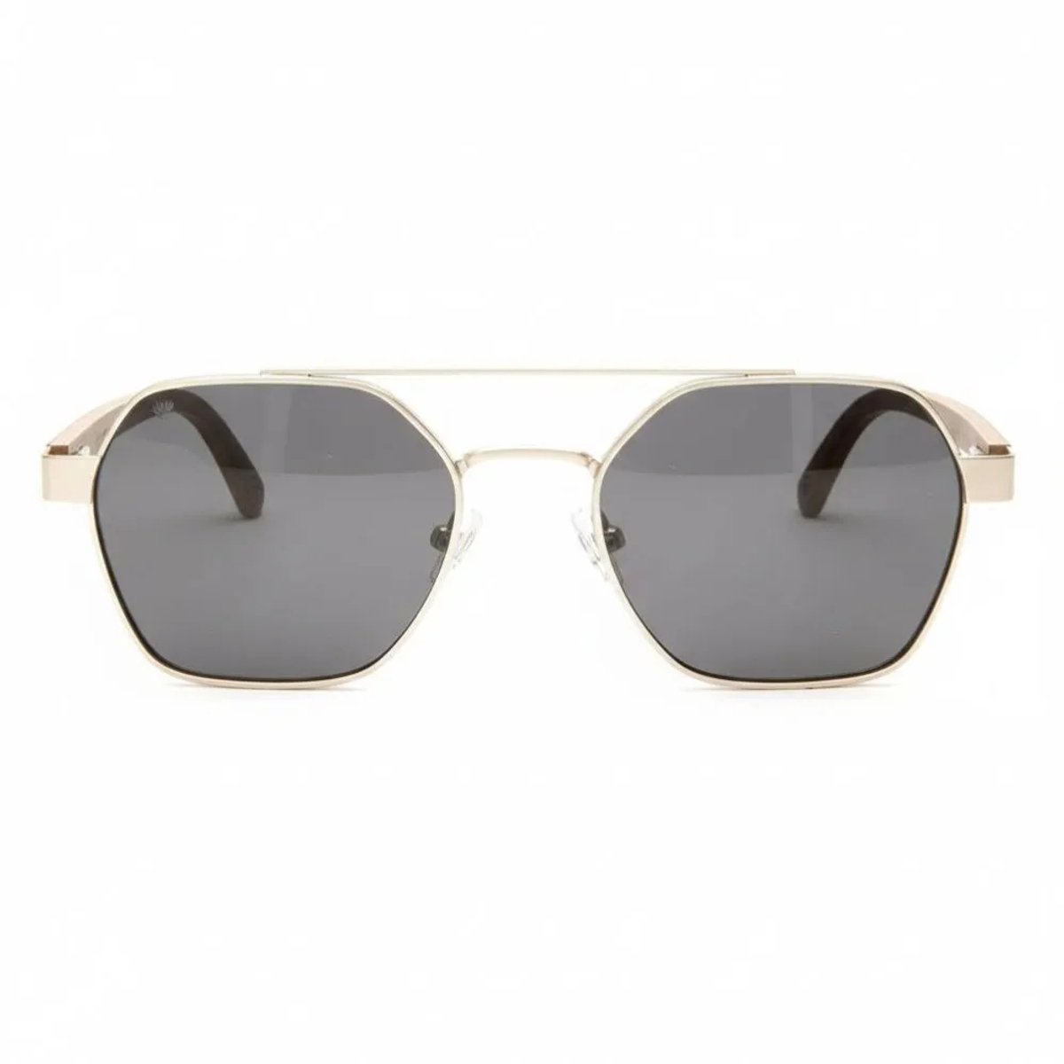 Wooda® Zonnebril Aviator – Goud – Gepolariseerd – Wooda Cala Carbó Gold Gris