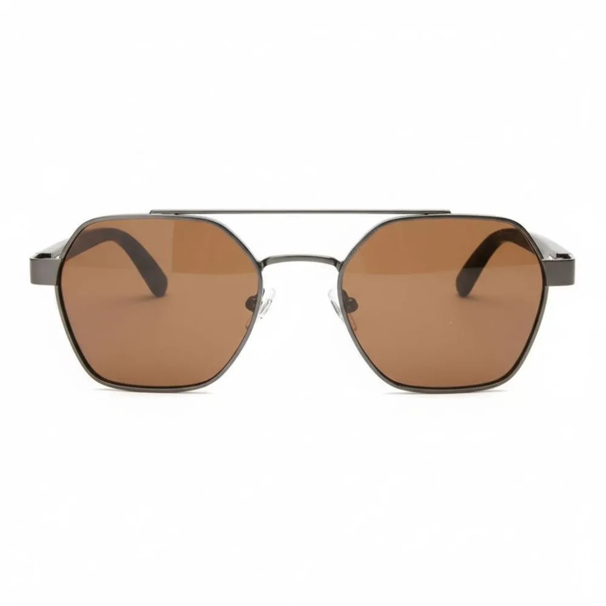 Wooda® Zonnebril Aviator – Grijs – Gepolariseerd – Wooda Cala Carbó Grey Marrón