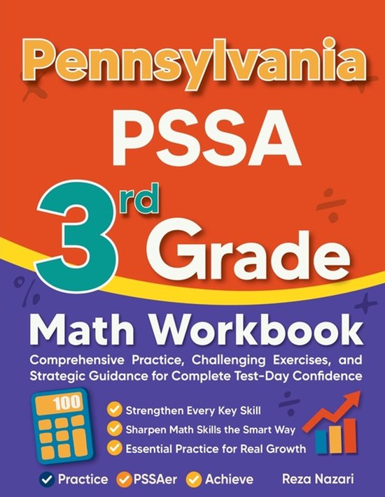 Pennsylvania PSSA 3rd Grade Math Workbook - cover