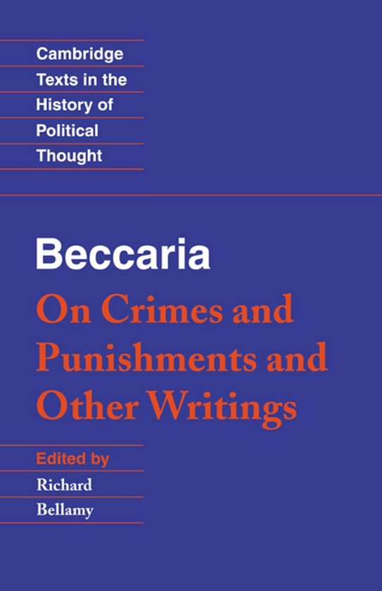 Beccaria On Crimes & Punishments & Other - cover