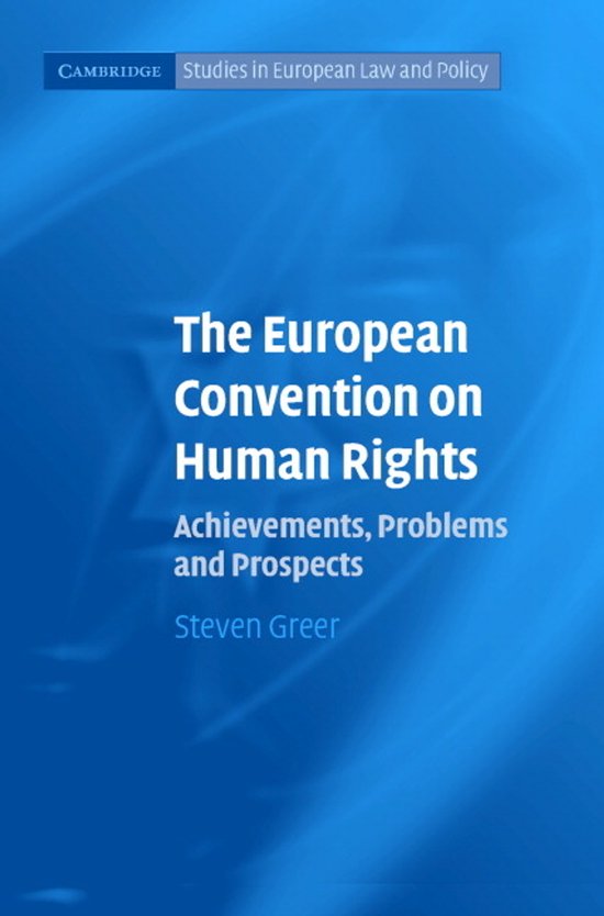 The European Convention on Human Rights - cover
