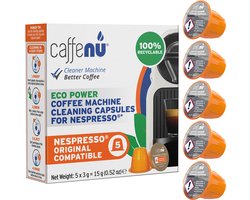 Caffenu reinigingscapsules voor espresso apparaten 5 capsules per verpakking