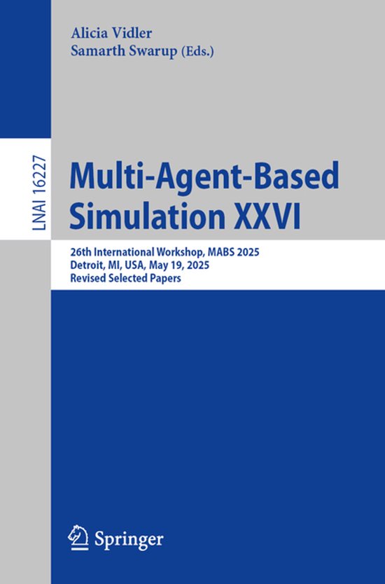 Lecture Notes in Computer Science16227- Multi-Agent-Based Si ... - cover
