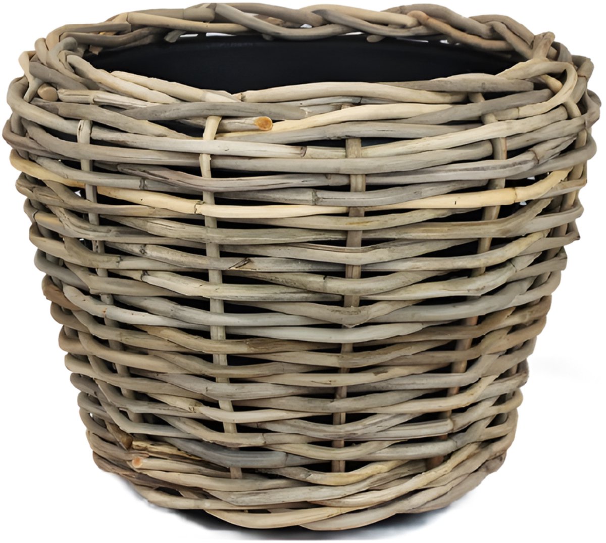 Mega Collections Plantenmand Levi - rotan - naturel - D25 x H18 cm | Leen Bakker Mega Collections Plantenmand Levi - rotan - naturel - D25 x H18 cm | Leen Bakker