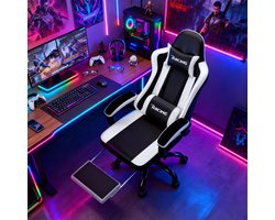 Elekiatech Gaming Stoel - Gamestoel mit 90°-170° Rugleuni...