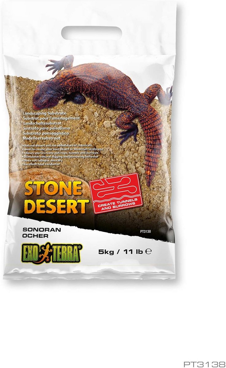 Decoratief Substraat voor Terrarium in Zandsteen Look, 5 kg