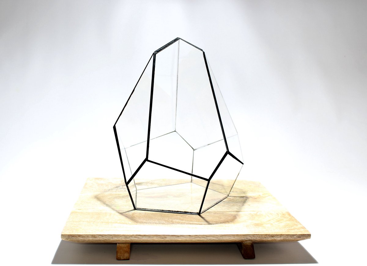 Geometric Terrarium - Jungle Gem - Vivarium - ↑ 16 x 15 x 19,5 cm (LxWxH) - Glass | Florazo