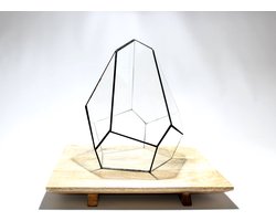 Geometric Terrarium - Jungle Gem - Vivarium - ↑ 16 x 15 x 19,5 cm (LxWxH) - Glass | Florazo