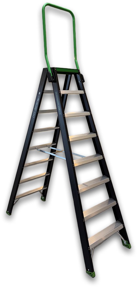 Rix Steigersystemen Dubbele oplooptrap met beugel 2 x 8 treden