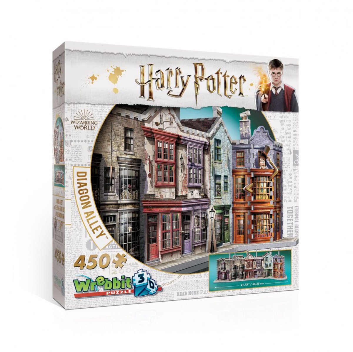Dragon Alley - Wrebbit 3D Puzzel - Harry Potter - 450 Stukjes