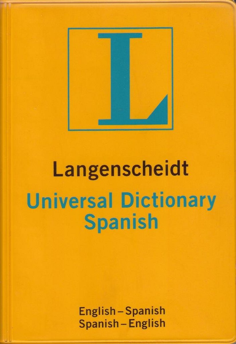 Universeel Engels Spaans Woordenboek Enkele Reis
