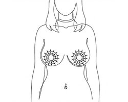 Sexy Tepel Tattoos – Tijdelijke Spinnenweb Tattoo voor Vrouwen – Tepelstickers & Body Art – Erotische Tepelplakkers – 2 stuks Neptattoos van 7 cm