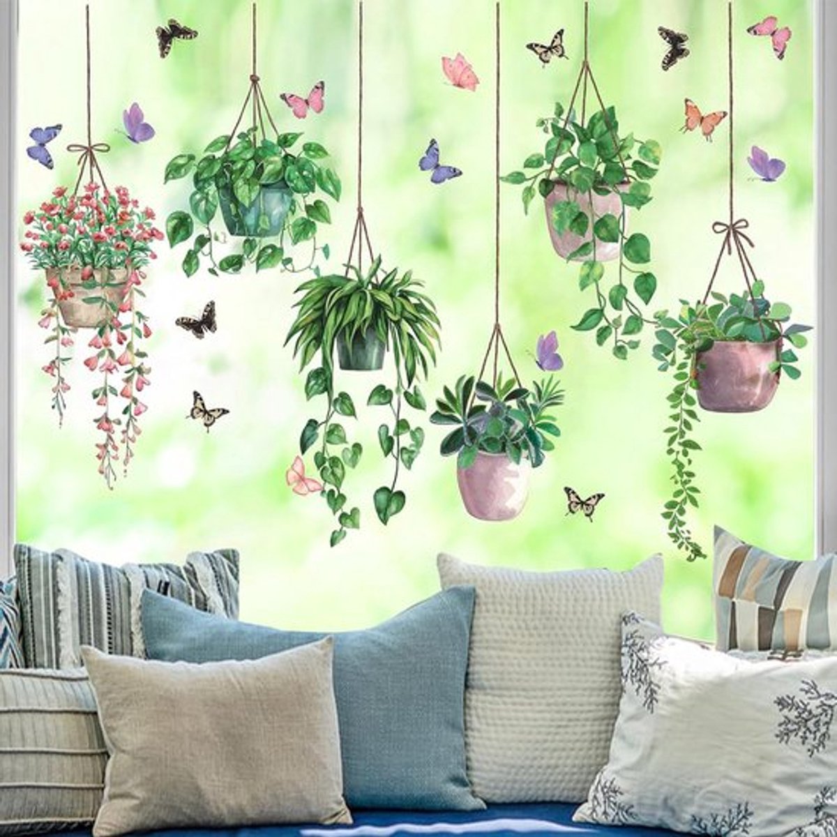 Candala Lente Plant Raamstickers Decoratie