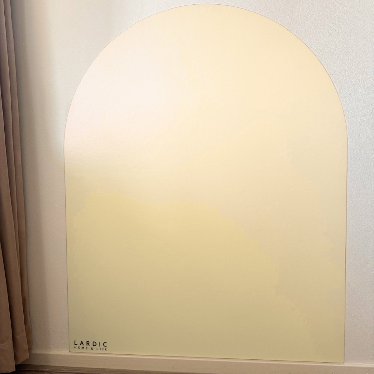 Lardic Magnetische Muursticker - Krijtbord - Boogvorm - Crème - B80 x H100 cm