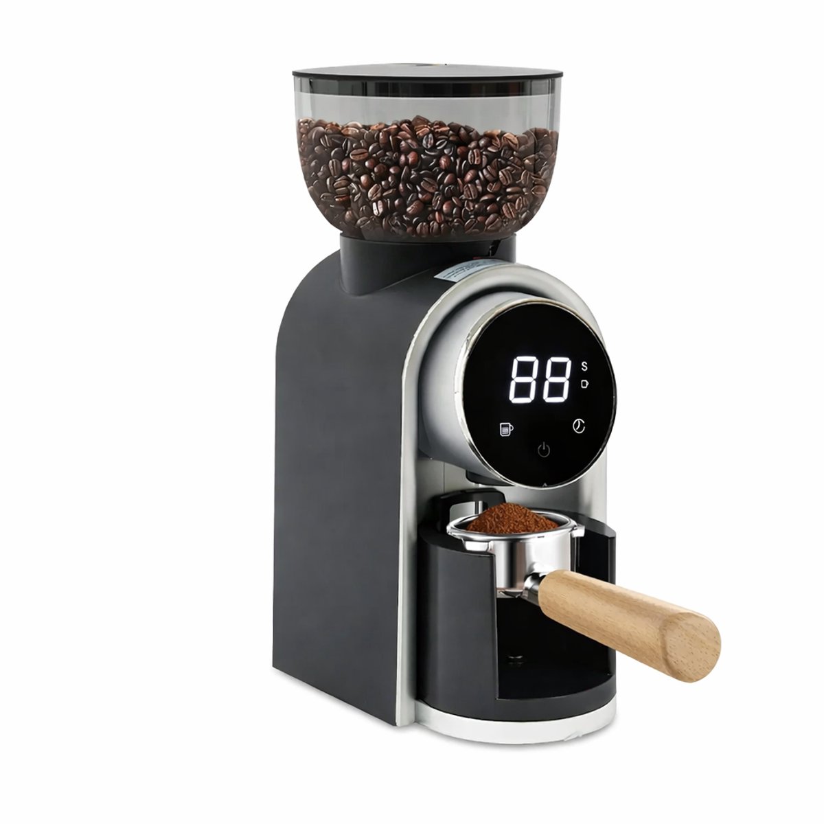 Deniva Koffiemolen Elektrisch – Bonenmaler voor Koffiebonen – 250g – 25 Maalstanden – Touchscreen – Voor Koffiemachine & Espresso