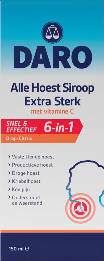 Daro Alle Hoest Siroop Extra Sterk met vitamine C