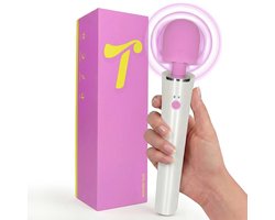 Tickle Toys Wander Lust - Magic Wand Vibrator - 12 Trilstanden - Oplaadbaar en Fluisterstil - Sex Toys voor Vrouwen - Massage Apparaat - Krachtige Clitoris Stimulator - Seksspeeltjes - Cadeau voor Vrouwen - Flexibele Kop - Lila