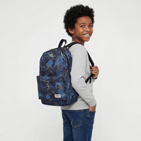 Studio V Extinct Legends - Rugzak - Gevoerd - 10,5 liter - 38 x 25 x 11 cm - Dinosaurus - Blauw