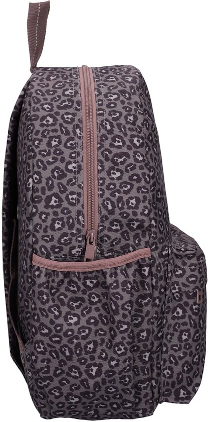 Studio V So Rebellious - Rugzak - Gevoerd - 13,6 liter - 39 x 29 x 12 cm - Panterprint - Bruin