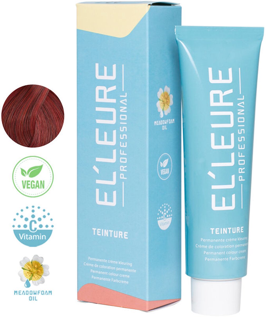 Elleure Haarverf - Teinture 5.66 lichtbruin intensief rood - 100 ml