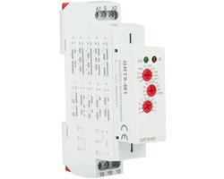 GRT8-M1 Tijdrelais - 12 V Tijdschakelaar​ - 10 functies voor het regelen van de verlichting van industriële apparatuur - Mini Timer Relais - DIN rail type - installatieautomaat - AC/DC 12 V 240 V