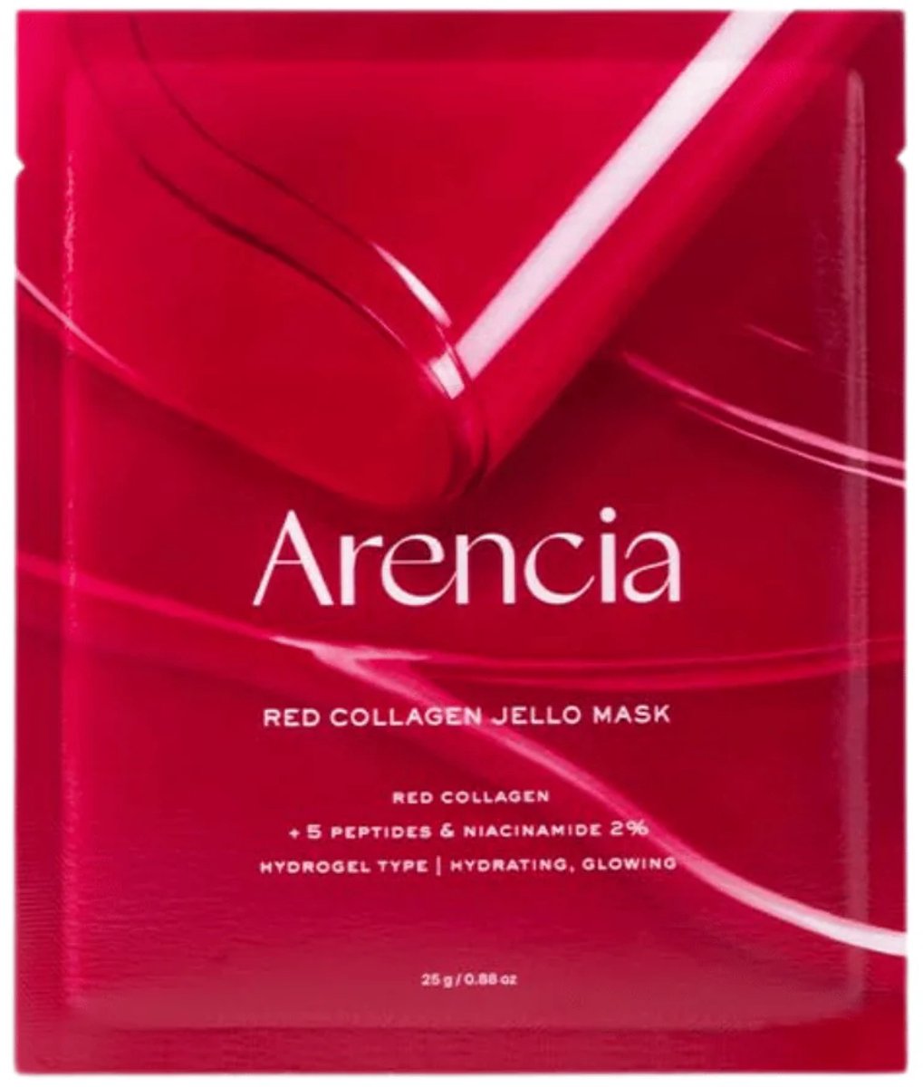 Arencia - Red Collagen Jello Mask 25g - 4 stuks