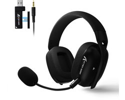 ATTACK SHARK L80Pro - 2.4GHz Draadloze Gaming Headset - Lichtgewicht - Bluetooth koptelefoon - Multiplatform - Geschikt voor PS4/PS5, Nintendo Switch - Zwart